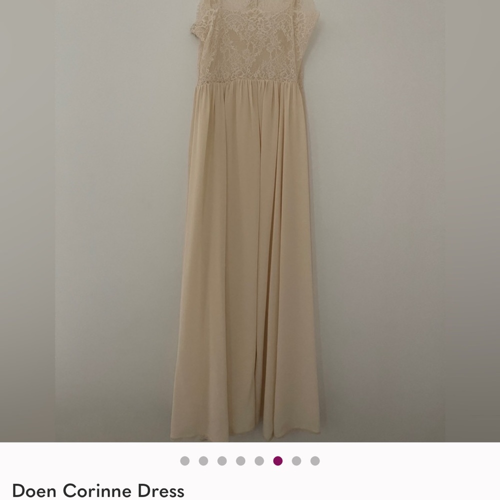 Doen Corinne Lace Midi Dress in Cream - Picture 5 of 7